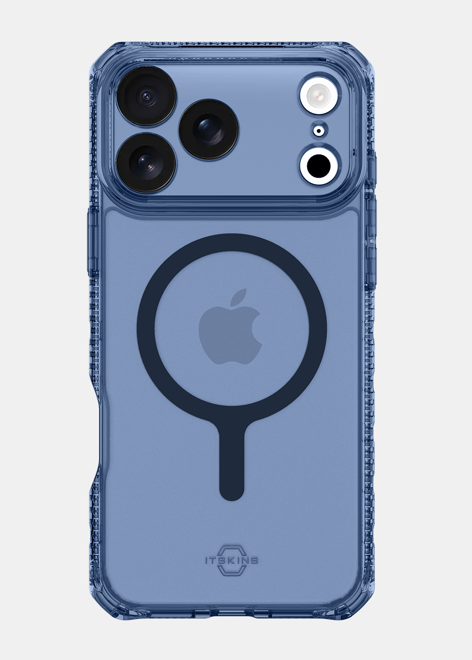 ITSKINS iPhone 17 Pro HYBRID R - VAPOR Case with MagSafe - Navy Blue
