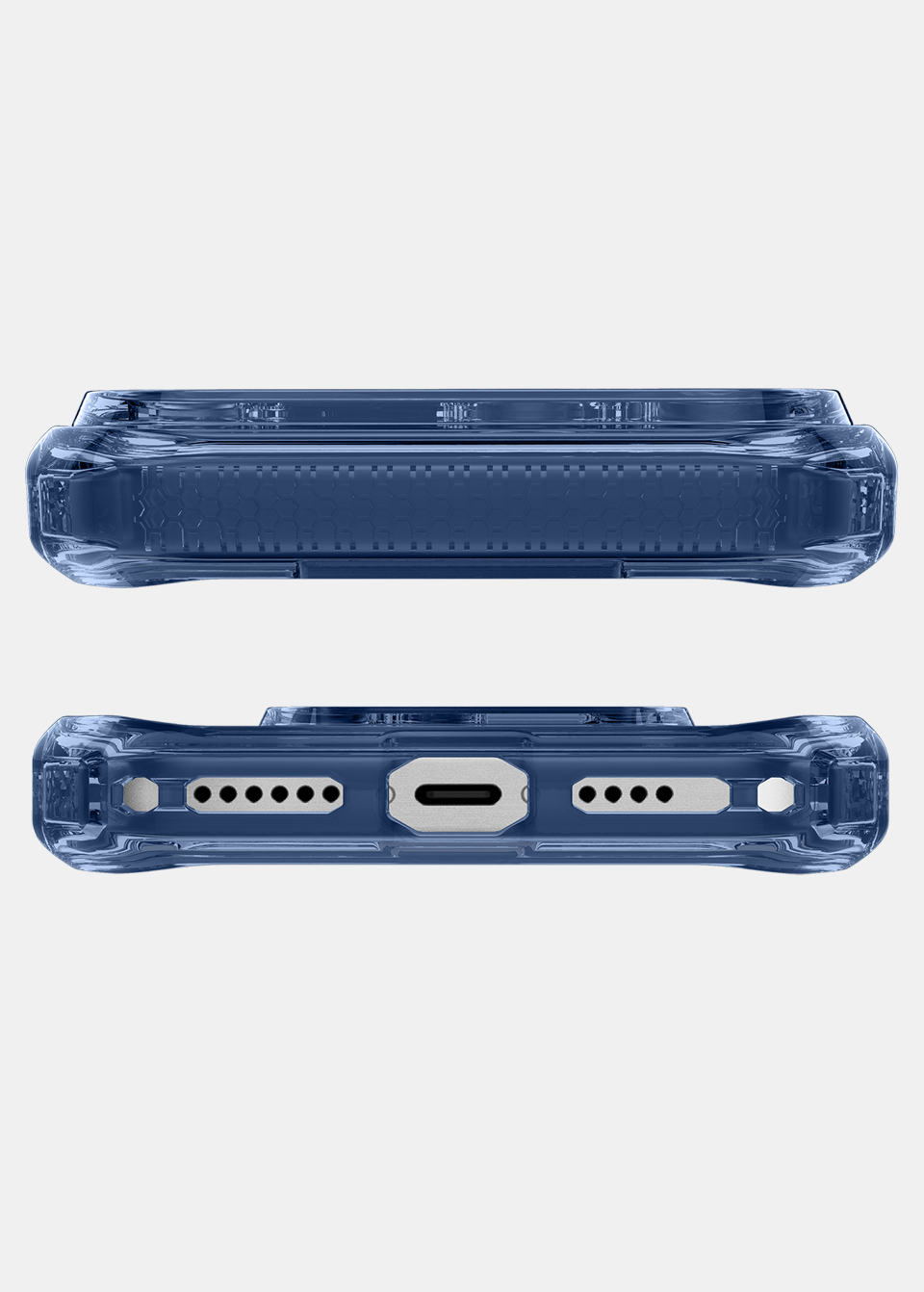 ITSKINS iPhone 17 Pro HYBRID R - VAPOR Case with MagSafe - Navy Blue