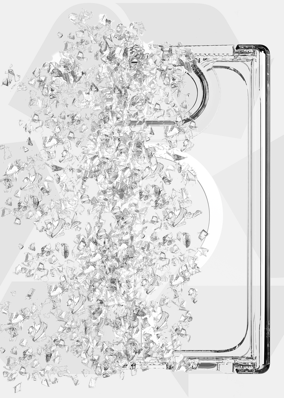 ITSKINS HYBRID R clear hinge case with MagSafe for Apple iPhone Ultra Fold