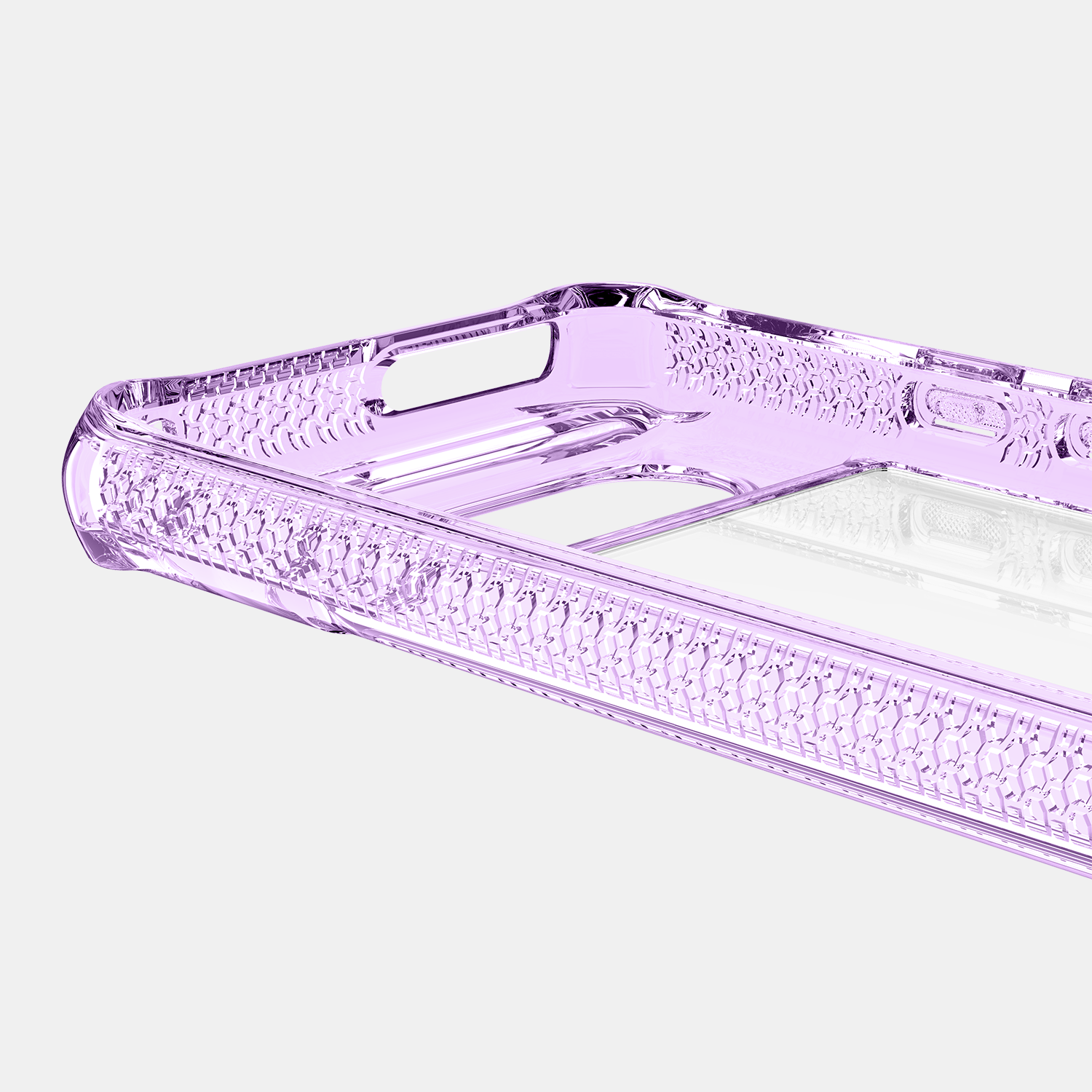 ITSKINS Google Pixel 8 HYBRID R - CLEAR Case - Purple and Transparent