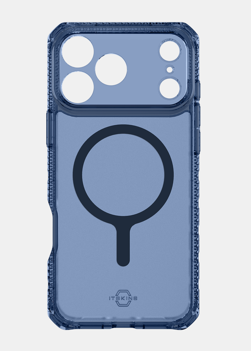 ITSKINS iPhone 17 Pro HYBRID R - VAPOR Case with MagSafe - Navy Blue