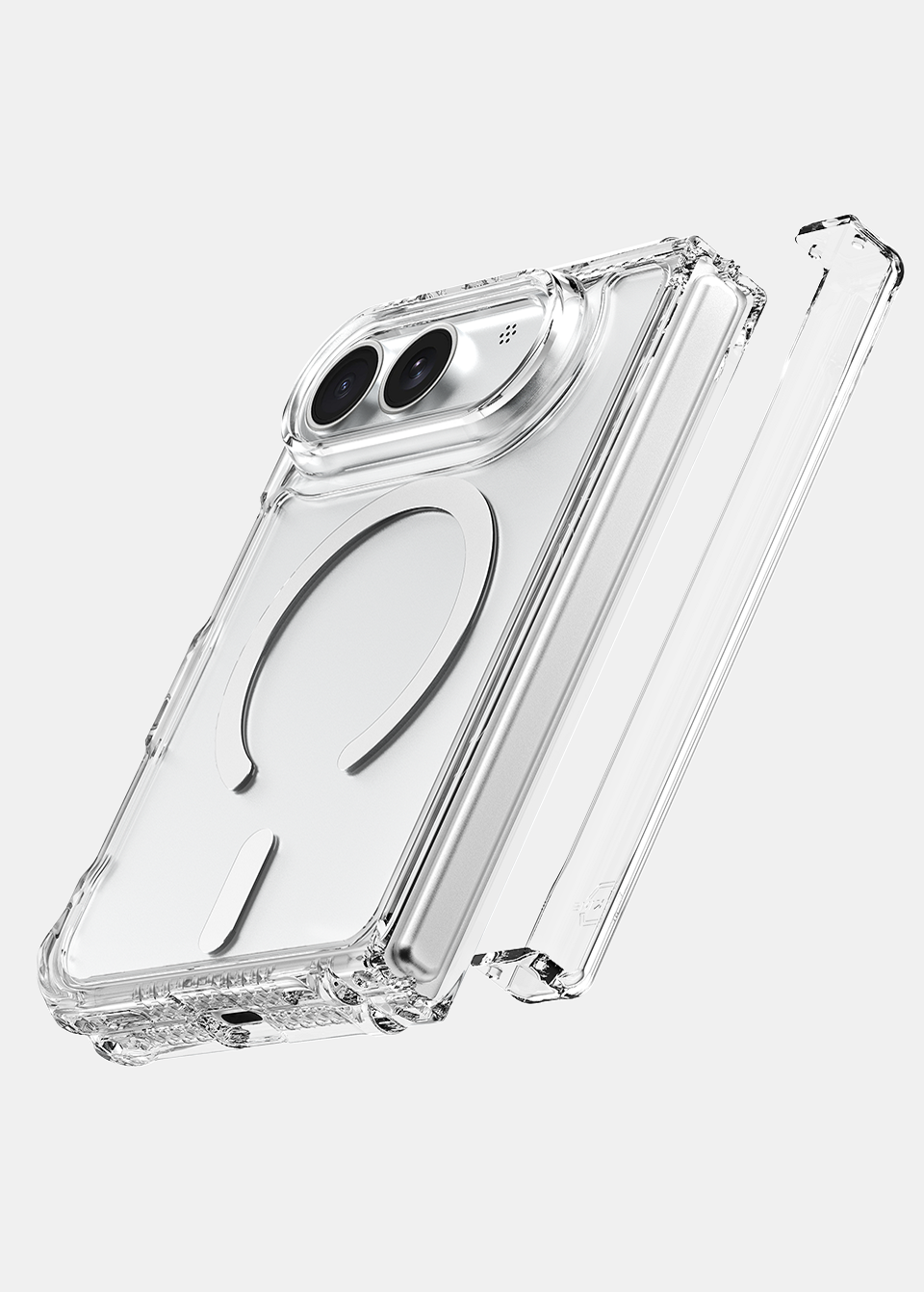 ITSKINS HYBRID R clear hinge case with MagSafe for Apple iPhone Ultra Fold