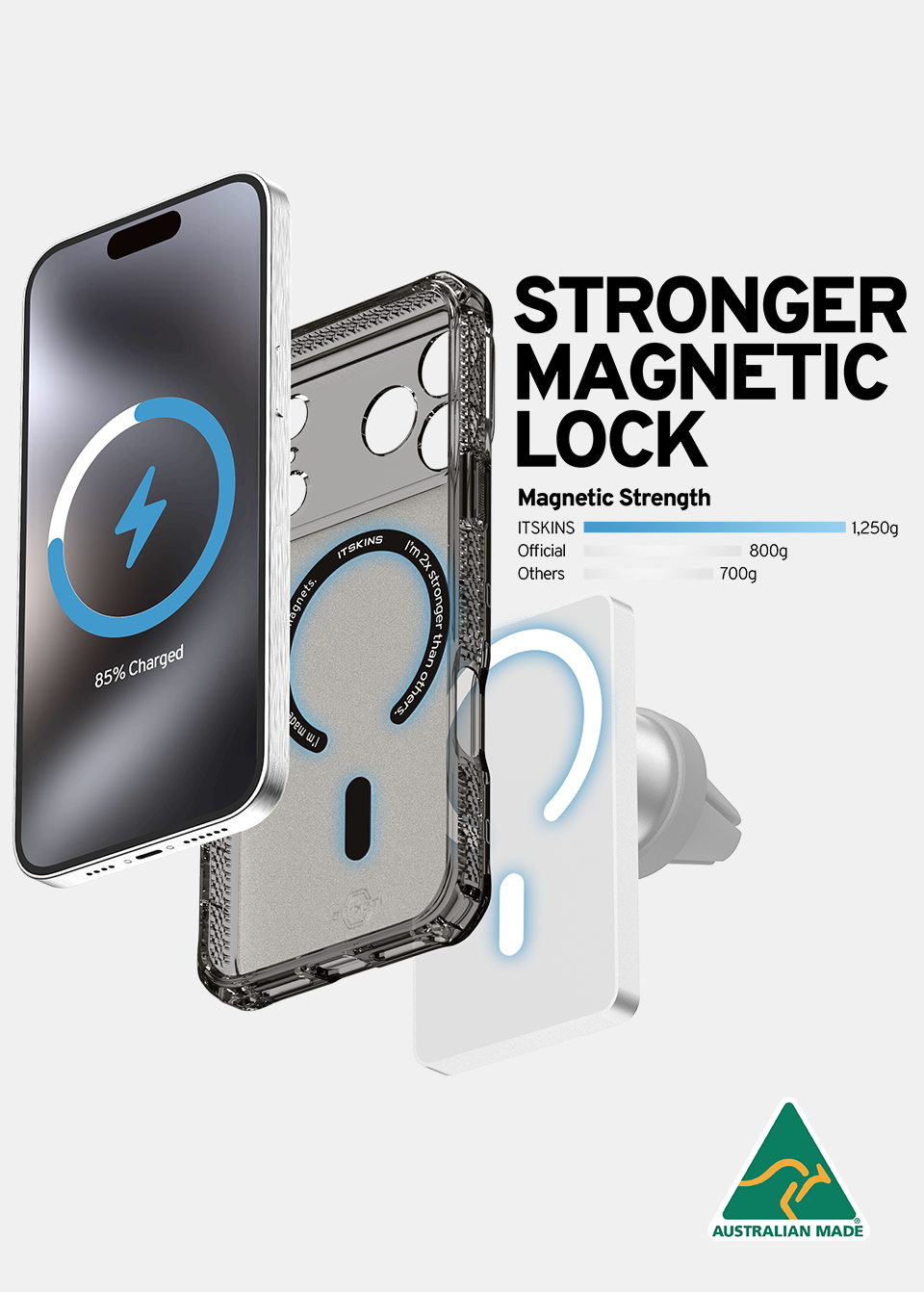ITSKINS ORIGIN R vapour frosted case with MagSafe for iPhone 18 Pro Max, made in Australia