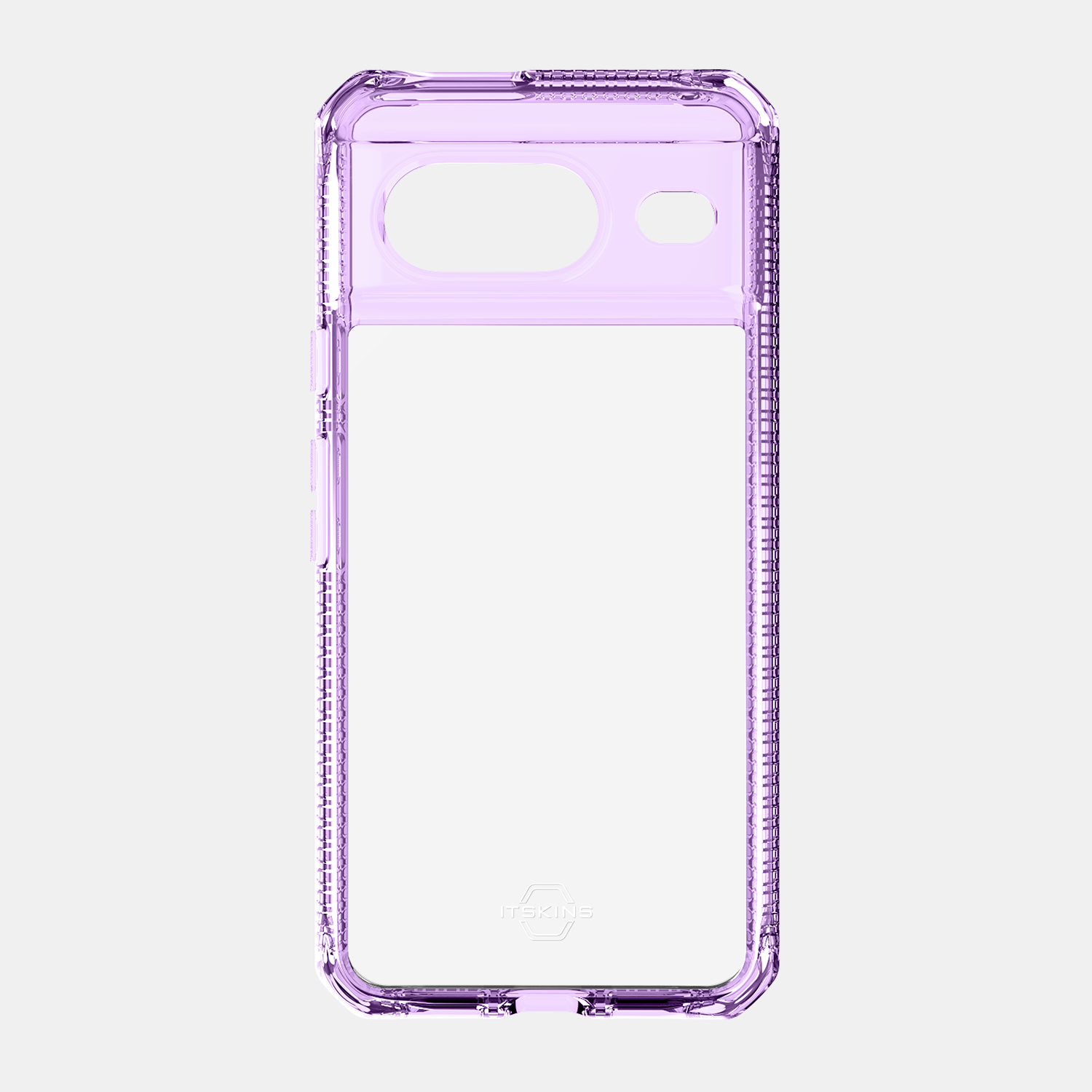 ITSKINS Google Pixel 8 HYBRID R - CLEAR Case - Purple and Transparent