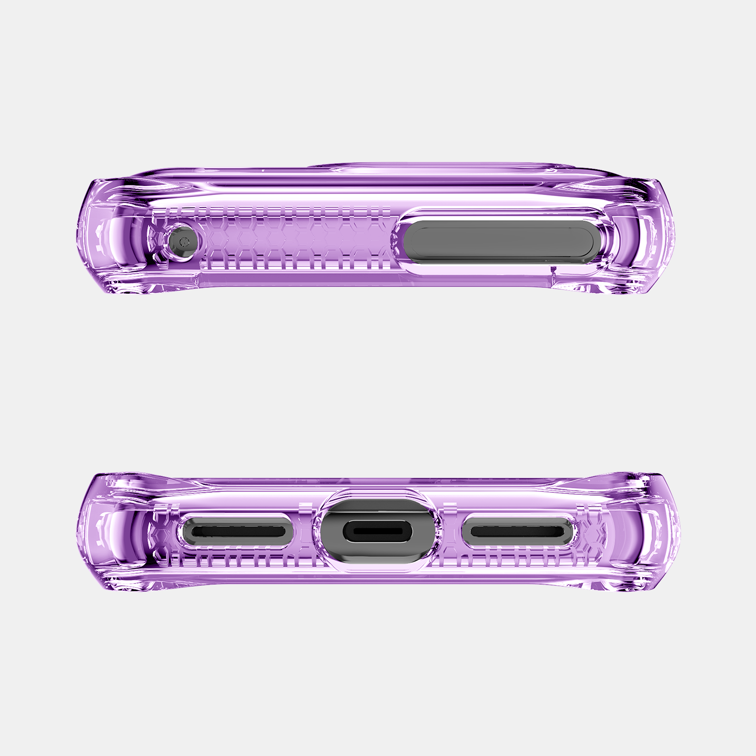 ITSKINS Google Pixel 8 HYBRID R - CLEAR Case - Purple and Transparent